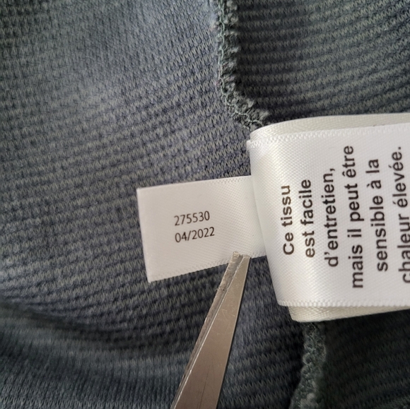 Shambhala Women's Sweater Size XL 1/2 Zip Pull Over Drop Shoulder Dark Green - Picture 8 of 9